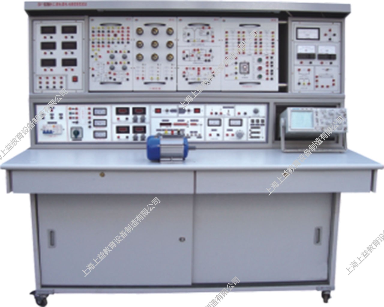 SYGL-528E	立式電工、模電、數(shù)電、電氣控制、PLC可編程控制綜合實驗裝置（含PLC實驗）