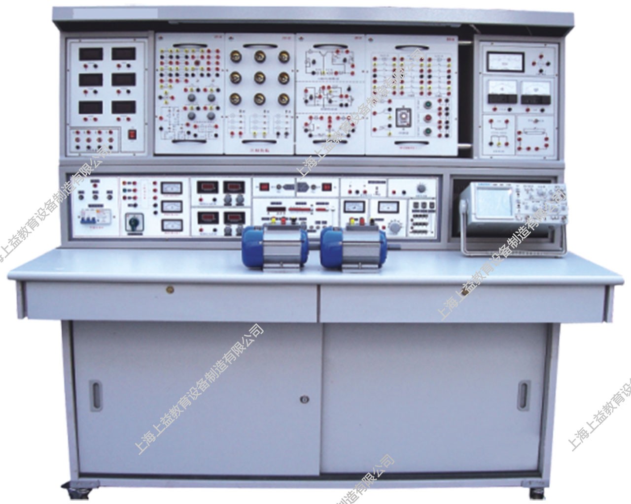 SYTYL-182C立式通用電工、電子、電力拖動（帶直流電機(jī)實驗）實驗室成套設(shè)備（三相調(diào)壓，積木式掛箱）