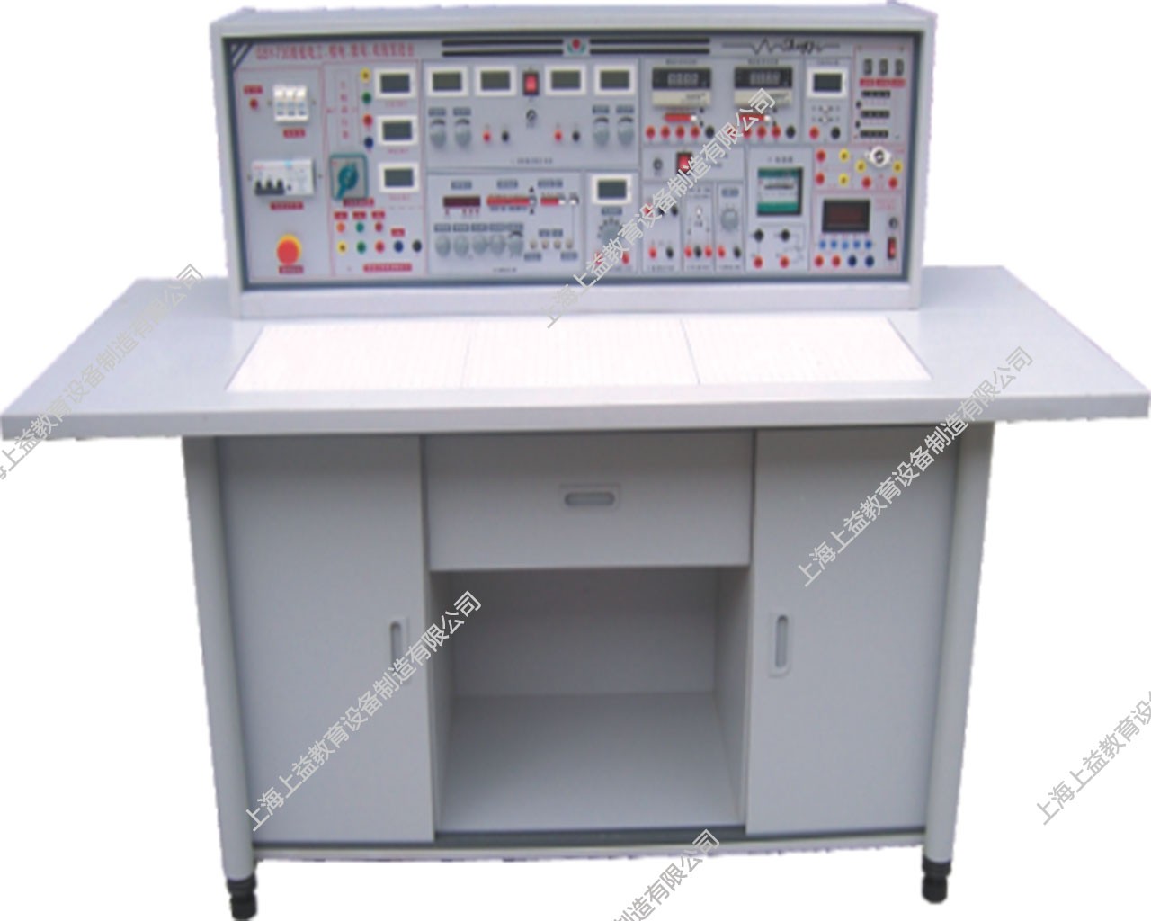 SYGJ-758C	高級(jí)電工、模電、數(shù)電綜合實(shí)驗(yàn)室成套設(shè)備（帶智能功率表，功率因數(shù)表）